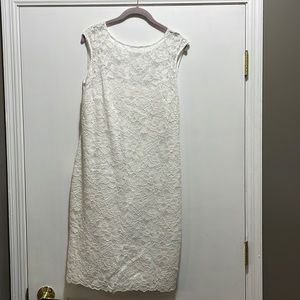 Calvin Klein White Lace MIdi Dress